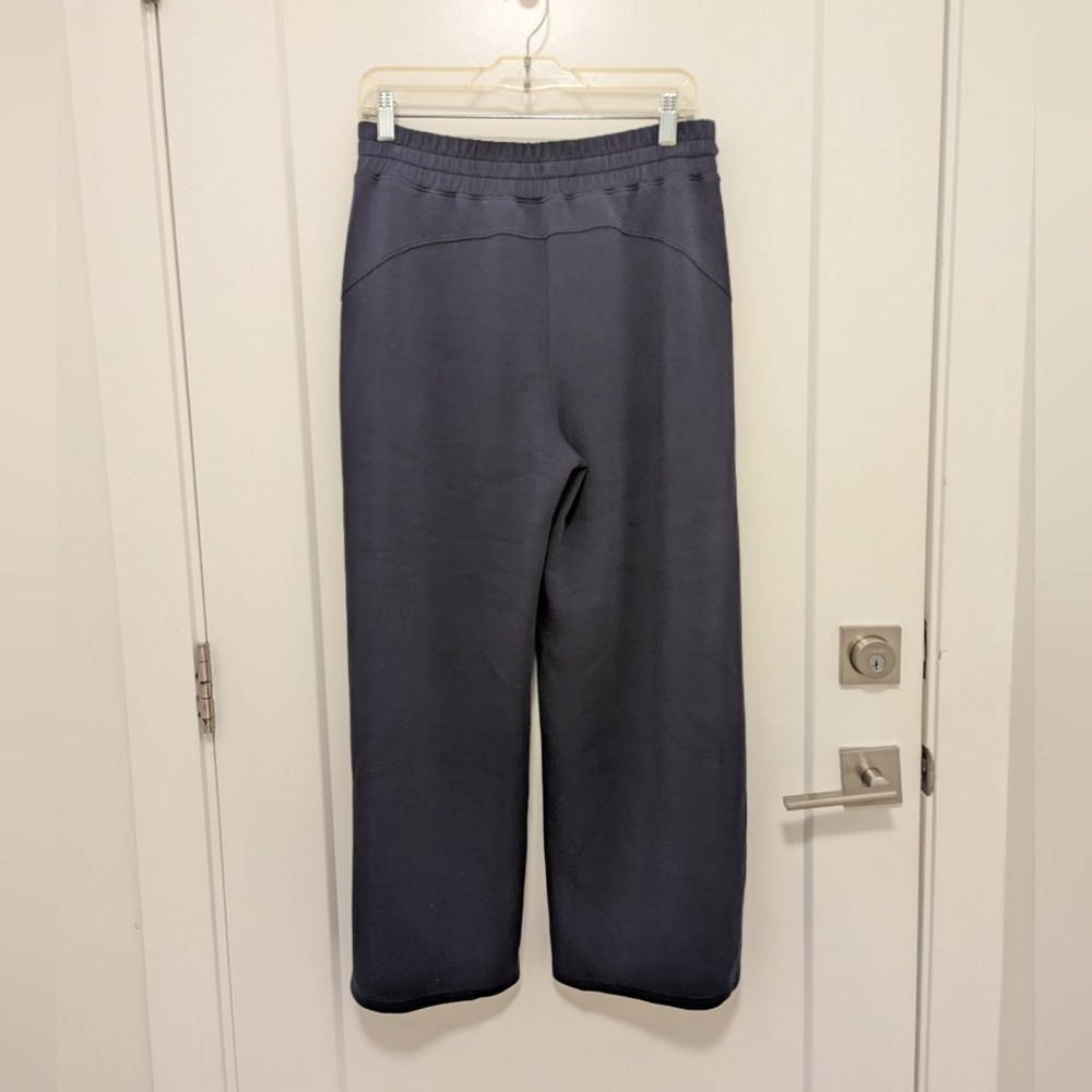 SPANX Airessentials Wide Leg Joggers Navy Blue Athleisure Loungewear Size L